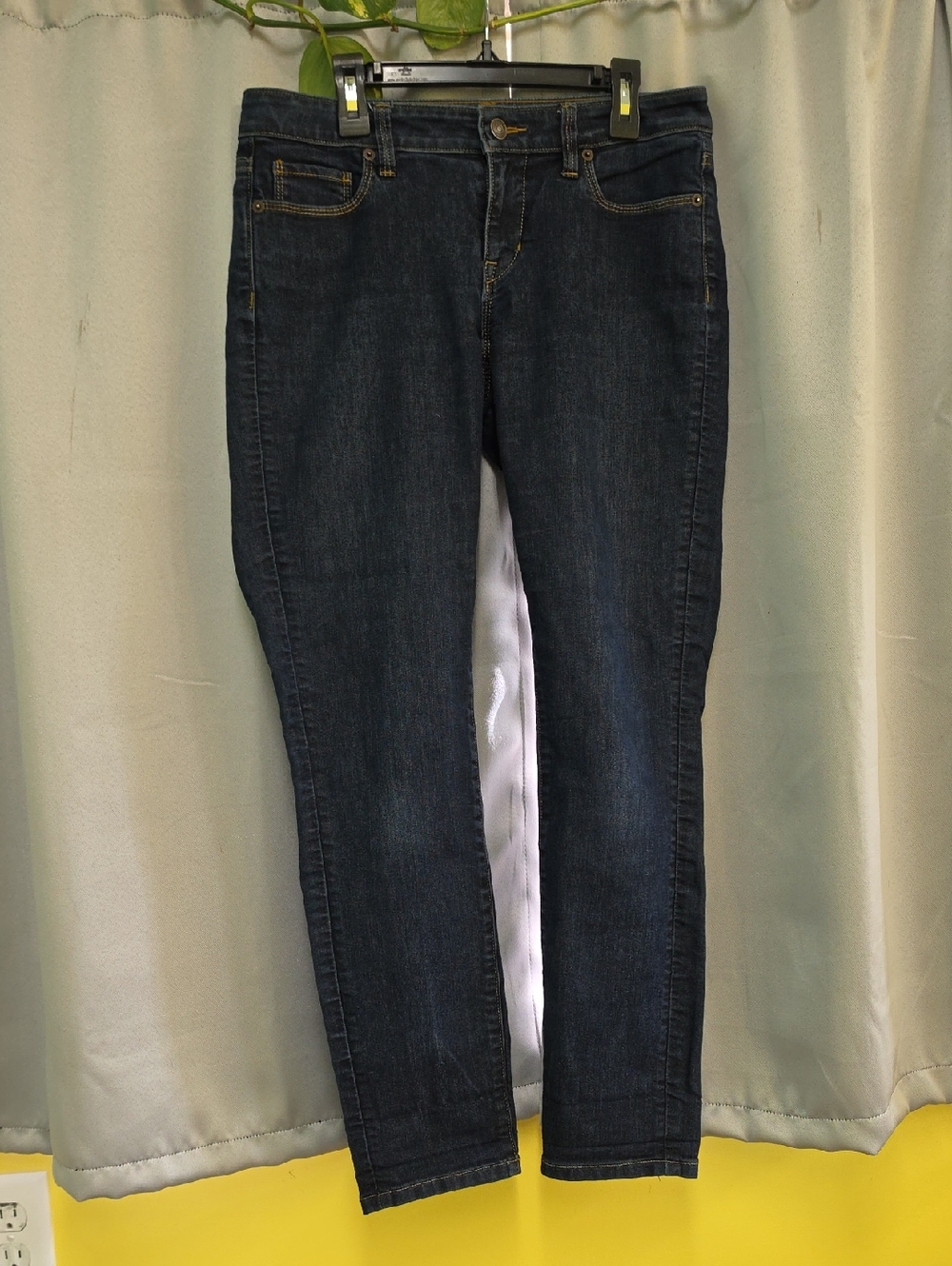 Loft Slim Fit Women's Skinny Jeans in Dark Blue Denim